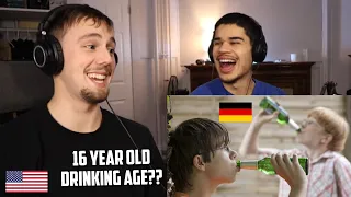 drinking and alcohol: Germany vs. USA   (Americans React)