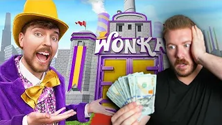 MILLIONAIRE REACTS TO Mr Beast 'I Built Willy Wonka's Chocolate Factory!'