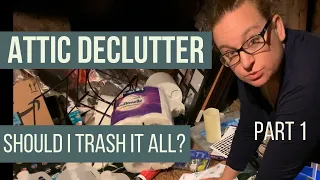 EXTREME DECLUTTER || Minimalist Journey Continues in the Attic [Part 1]