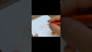 How to draw a Dog 🐕//Easy drawing from letter H//Dog drawing easy step by step.#shorts #shortvideo
