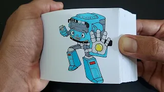 FLIPBOOK TAYO THE LITTLE BUS | How to make a flipbook tayo the little bus