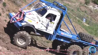 Truck trials Euro 6x6 Truck, Break Through Extreme terrain, compilation