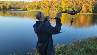 awesome resonance from the shofar at Lake-le-aqua-na