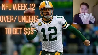 NFL WEEK 12 OVER/UNDER VEGAS SPREAD PICKS