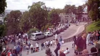 Outside a church in Montmartre