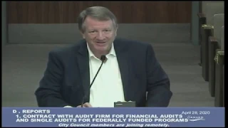 City Council Finance & Governance Committee Meeting - 04/28/2020