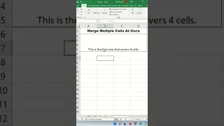 Merging Columns in Multiple Sets of Rows at Once - Excel Tips and Tricks