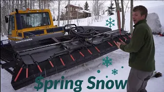 BR 400 Spring Snow Grooming Night! Skiing Fresh Corduroy!