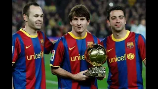 Xavi Iniesta Messi - Golden Trio.