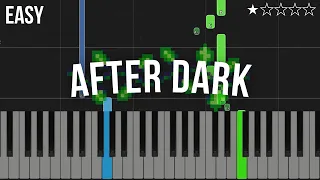 Mr.Kitty - After Dark | EASY Piano Tutorial (FREE MIDI)