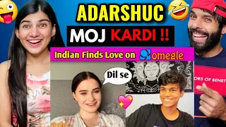 OMEGLE : Indian Boy Finds Love on Omegle 😍 Adarshuc Reaction !!