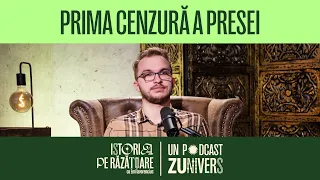 PRIMA CENZURĂ A PRESEI | Istoria pe Răzătoare cu Emi Iavorenciuc 01