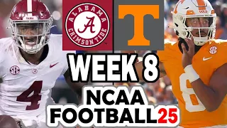 Alabama at Tennessee - Week 8 Simulation (2024 Rosters for NCAA 14)