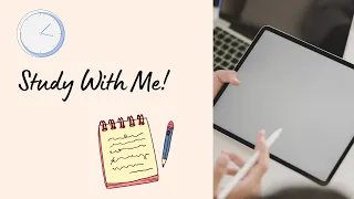 STUDY WITH ME✍️ / music piano/[ Samsung Tab s6 Lite ] /real time/🙆‍♀️💜💫/vlog1/