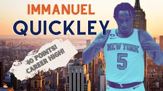 Immanuel Quickley: Offensive breakdown. Impressive performance!