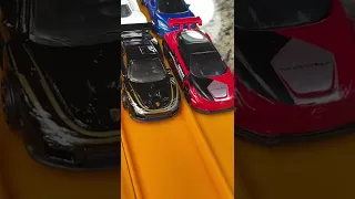 Hot Wheels Porsche Nissan McLaren Corvette Race Crash Diecast Cars #diecast #hotwheels #modelcars