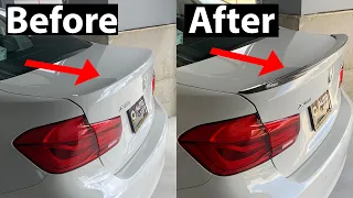 F30 BMW Carbon Fiber Spoiler Install