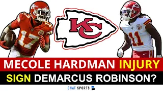 Mecole Hardman Suffers Groin Injury At Chiefs Training Camp, Sign Demarcus Robinson? | Chiefs News