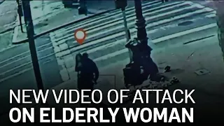 Surveillance Video Shows Moments Leading Up to Attack on Elderly Woman