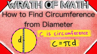 How to Find the Circumference of a Circle from Diameter | Geometry, Circles