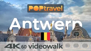 Walking in ANTWERP / Belgium 🇧🇪 - 4K 60fps (UHD)