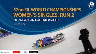 RELIVE - Women's Singles Run 2 | 52nd FIL Luge World Championships 2024 - Altenberg (GER)