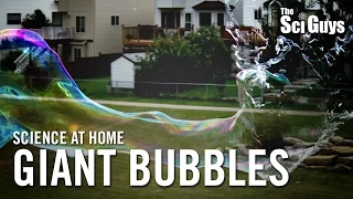 The Sci Guys: Science at Home - SE3 - EP 13: Giant Bubble Recipe with Guar Gum and Bubble Wand