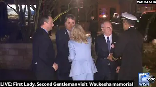 LIVE: First Lady Jill Biden & Second Gentleman visit Waukesha Christmas Parade memorial