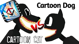 Cartoon Dog vs Cartoon Cat | [Sticknodes] Animation