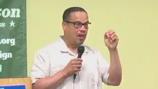 Rep. Ellison Speaks On Trump At Teachers Federation Rally