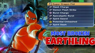 I MADE THE MOST BROKEN MALE EARTHLING BUILD...|DRAGON BALL XENOVERSE 2