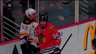 Hockey IQ - Brad Marchand Ignores Bolland's attempt to draw a retaliation penalty HD June 15 2013