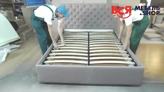 Интерьерная кровать с подъемным механизмом "ЗАРА 2" . Инструкция по сборке. Магазин ВсяМебель.