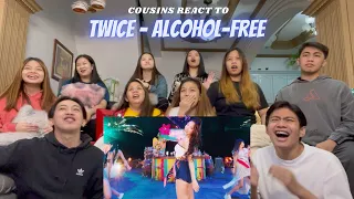 COUSINS REACT TO TWICE "Alcohol-Free" M/V