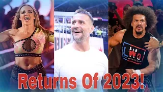 Top 10 WWE Returns Of 2023!