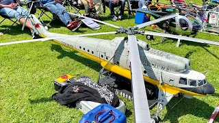 WORLD´S LARGEST RC SCALE MODEL HELICOPTER EVENT IN BELGIUM IN MAY 2023 / LARGE WALK AROUND !!!