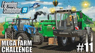 💵MULTI-MILLION FIELD Planting w/ AMAZONE PANTERA | MEGA FARM Challenge | Farming Simulator 22- Ep10