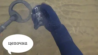 СЕРЕБРЯНЫЙ Пляж/подводный ПОИСК с металлоискателем/ NOKTA MAKRO PulseDIVE