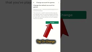 How To Change Default Google Play Games Account #shorts #courtoftech #googleplaygames
