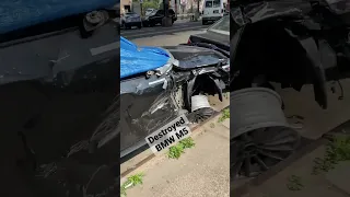 V-10 BMW M5 demolished