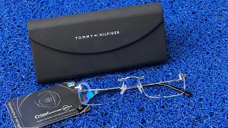 tommy hilfiger Titanium rimless frame & crizal poly carbonate lenses , CLEARVISION, PANCHKULA
