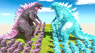 Legendary Godzilla War - Growing Godzilla Evolved VS Ice Godzilla Shimo, Size Comparison Godzilla