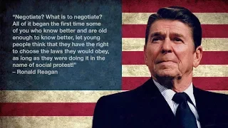 Ronald Reagan vs Protesters