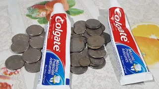 como limpiar monedas com pasta