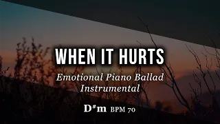 Sad Emotional Piano Ballad Instrumental in D# minor – “When It Hurts” | Adele Type Beat