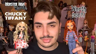Monster High Skullector Chucky and Tiffany Dolls Unboxing and Review!