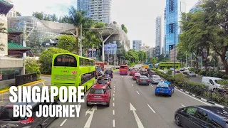 Singapore City: Peaceful Residential to Busy Shopping Belt Bus Journey