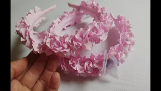 Красивый и нежный ободок. ОЧЕНЬ ПРОСТО И ЛЕГКО! 🌷🌷🌷🧚‍♀️DIY