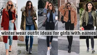 outfit ideas for winter for girls with names||THE TRENDY GIRL