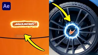 Create a FIRE/ELECTRIC Glow Outline on a Car Logo! | After Effects